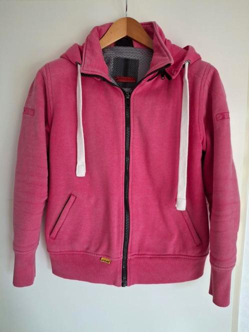 Dames hoodie met elleboog protectie en kevlar voering, Motoren, Kleding | Motorkleding, Overige typen, Dames, Tweedehands, Ophalen
