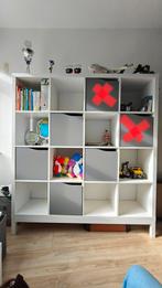 Kallax Kast 16 vakken + 4 deurtjes + onderstel, Ophalen, 25 tot 50 cm, 100 tot 150 cm, 100 tot 150 cm