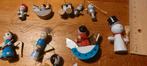 10 houten kerstdecoraties engelen sneeuwpop, Ophalen of Verzenden, Gebruikt