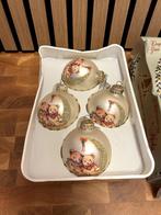 Mistletoe beren kerstballen vintage, Diversen, Kerst, Ophalen of Verzenden, Gebruikt