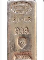 Schone b.v Zilverbaar 1000 gram - 999 fijnzilver, Ophalen of Verzenden, Zilver