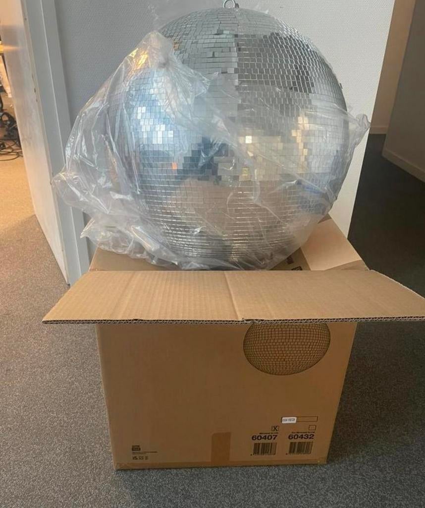 Showtec spiegelbollen / discobollen – 50 cm, Muziek en Instrumenten, Licht en Laser, Ophalen of Verzenden, Zo goed als nieuw, Licht