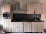Keukenblok met apparatuur, Huis en Inrichting, Ophalen, Gebruikt, Bruin, Enkelwandige keuken