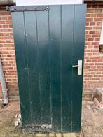 Hardhouten deur inclusief slot, 150 tot 200 cm, Ophalen of Verzenden, Zo goed als nieuw, Hout