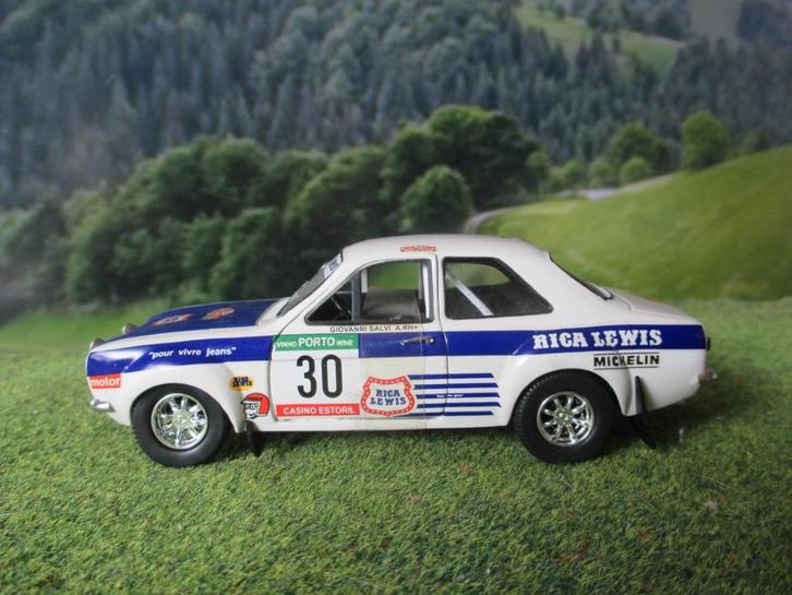 1:32 Ford Escort Mk.1 RS2000 Salva.Atmeida Rally Portugal'77, Hobby en Vrije tijd, Modelauto's | 1:32, Zo goed als nieuw, Auto