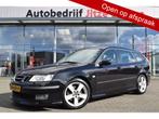 Saab 9-3 Sport Estate 2.8 V6 Turbo 250pk Automaat Aero Xenon, Gebruikt, Leder en Stof, Zwart, 1570 kg