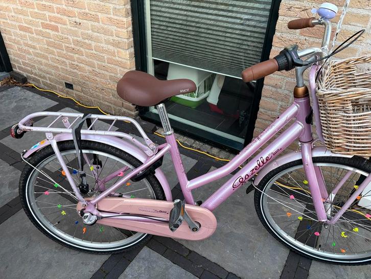 Roze Gazelle Miss Grace Meisjesfiets 24 inch, Fietsen en Brommers, Fietsen | Meisjes, Gebruikt, 24 inch, Versnellingen, Ophalen