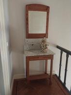 Toilet meubel jaren 30. Marmer / grenen., Huis en Inrichting, Overige materialen, Gebruikt, Jaren 30, 150 tot 200 cm
