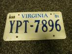 Kentekenplaat licenseplate Virginia USA, Verzenden, Gebruikt, Auto's