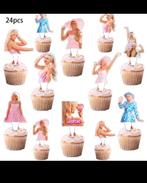 24 barbie taart toppers, Hobby en Vrije tijd, Taarten en Cupcakes maken, Ophalen of Verzenden, Nieuw, Taarten, Versiering