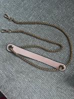 Roze tas hengsel met gouden ketting, Ophalen of Verzenden, Zo goed als nieuw, Roze, Handtas