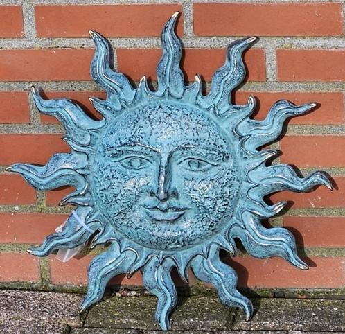 ZON / muurdecoratie / brons, Tuin en Terras, Tuinwanddecoratie, Nieuw, Ophalen of Verzenden