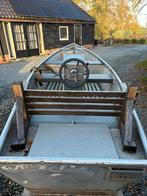 Aluminium punter + inboard Arka elektro motor +stuurconsole, Watersport en Boten, Ophalen, Tot 10 pk, Zo goed als nieuw, 3 tot 6 meter