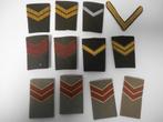 Sets epauletten+ sergeantstreep KL, Verzamelen, Ophalen of Verzenden, Landmacht, Nederland, Embleem of Badge