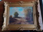 Olieverf Schilderij met lijst, Antiek en Kunst, Kunst | Schilderijen | Klassiek, Ophalen of Verzenden