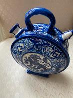 Vintage Spaanse Porrón, blauw/wit beschilderd., Ophalen of Verzenden
