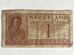 Nederlands bankbiljet van 1 Gulden Juliana (1949, gebruikt), Ophalen of Verzenden, 1 gulden, Los biljet