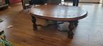 Grote Ovale eiken salontafel - 110x150x50cm massief, Ophalen, Gebruikt, 50 tot 75 cm, Klassiek
