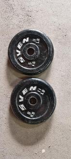 Nette 5kg halterschijven, Sport en Fitness, Ophalen, Zo goed als nieuw