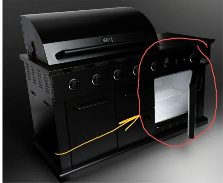 koelkast voor Boretti BBQ Luciano Nero, Tuin en Terras, Overige Tuin en Terras, Nieuw, Ophalen