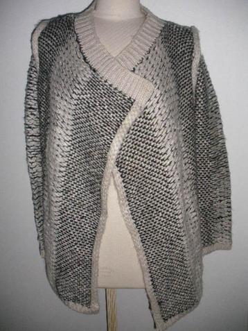 YOU overslag vest beige zwart goud maat M beschikbaar voor biedingen