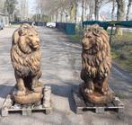 Aktie set grote leeuwen inclusief levering, Tuin en Terras, Tuinbeelden, Ophalen of Verzenden, Nieuw, Beton, Dierenbeeld