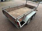 Tandemas 251x127 geremde klus aanhangwagen opknapper 2000 kg, Ophalen, Gebruikt