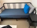 Bed | Onderstel bedbank | FYRESDAL | Zwart | 80/160x200 cm, Huis en Inrichting, Ophalen, Verstelbaar, Eenpersoons, Zwart