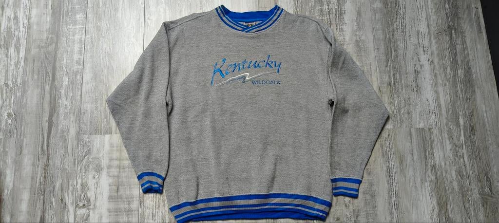 Vintage Kentucky Wildcats Sweater - 90's - NCAA - College, Ophalen of Verzenden, Zo goed als nieuw, Maat 48/50 (M), Grijs