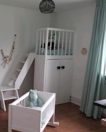 Gordijnen mintgroen, 2 keer 1.40 meter  beschikbaar voor biedingen