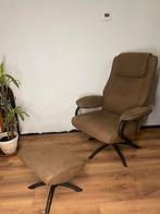 comfortable armchair comes with a matching footstool, Huis en Inrichting, Fauteuils, Ophalen, Zo goed als nieuw, Minder dan 50 cm