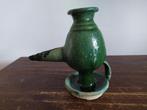 Oude Perzische aardewerk olielamp Aladin olijfgroen glazuur, Ophalen of Verzenden