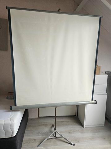 Vintage Simplex projectiescherm inschuifbaar  beschikbaar voor biedingen