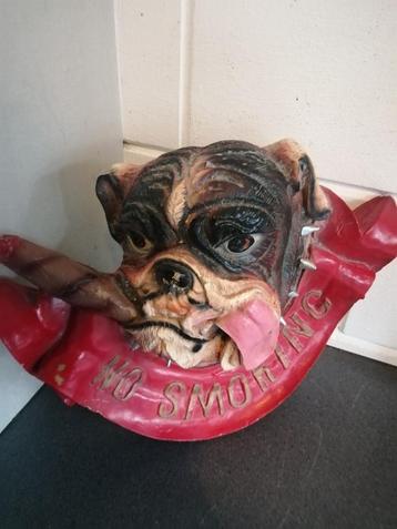 THE BULDOG NO SMOKING COLLECTORS ITEM 40X30 CM MOOIE STAAT  beschikbaar voor biedingen