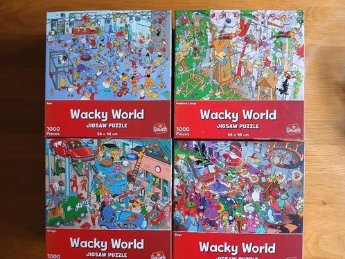 Te koop 4 legpuzzels: Medieval Castle,Gym, Magic en Garage., Hobby en Vrije tijd, Denksport en Puzzels, Zo goed als nieuw, Legpuzzel