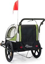 SAMAX Fietskar/Jogger 2in1 – Groen/Zwart – 1-2 kinderen, Multiwishlist B.V., Bagagekar, Nieuw, 20 tot 40 kg