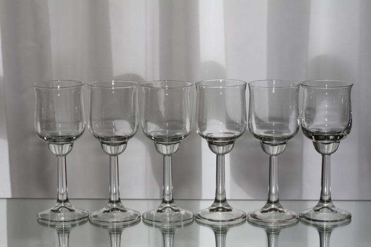 Wijnglazen (15,5 cm) Ambasador van Leerdam, Antiek en Kunst, Antiek | Glas en Kristal, Ophalen