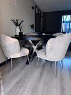 Richmond Eetkamerstoelen + eikenblad met Richmond poot, Huis en Inrichting, Ophalen, Gebruikt, 100 tot 150 cm, Rond