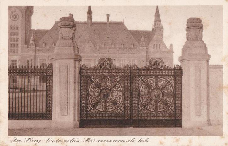 den haag 3x oude ansichten vredespaleis, Verzamelen, Ansichtkaarten | Nederland, Noord-Brabant, Voor 1920, Ophalen of Verzenden