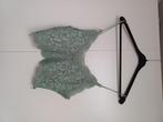Crop top van kant en blinde rits, Maat 38/40 (M), Nieuw, Ophalen of Verzenden, Zonder mouw