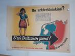 Originele Poster Eischt Duitse Grond Tweede Wereldoorlog, Verzenden, Overige soorten, Nederland, Foto of Poster