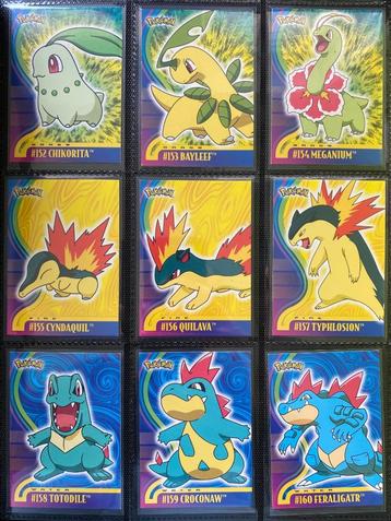 Pokemon Topps - complete sets - Johto & Advanced +chase sets beschikbaar voor biedingen