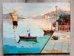 Ragusa Novelli - Havengezicht met rustende boten - 1938, Ophalen of Verzenden