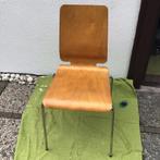 Stoel RVS. In goede staat, Bruin, Ophalen of Verzenden, Zo goed als nieuw, Eén
