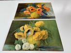 VINTAGE AFBEELDINGEN “BLOEMEN IN VAAS”, Antiek en Kunst, Ophalen