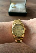 Bulova Super Seville goudkleurig, Ophalen of Verzenden, Zo goed als nieuw, Staal, Overige merken