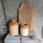 Oude brocante pot aardewerk voorraadpot jar *Etage3*, Gebruikt, ., Ophalen of Verzenden, .