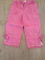 Hele leuke roze zomer broek maat 110 met strikjes z.g.a.n.!, Ophalen of Verzenden, Zo goed als nieuw, Meisje, Broek