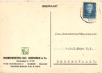 Jac. Jurrissen + Zn. - Naarden - 03.1952 - briefkaart, Ophalen of Verzenden, Briefkaart