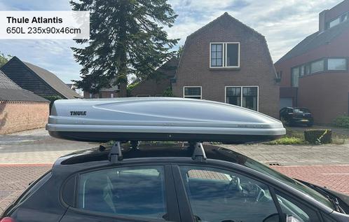 Te Huur: Thule Atlantis 650L 235x90x46cm dakkoffer, Auto diversen, Dakkoffers, Zo goed als nieuw, Ophalen